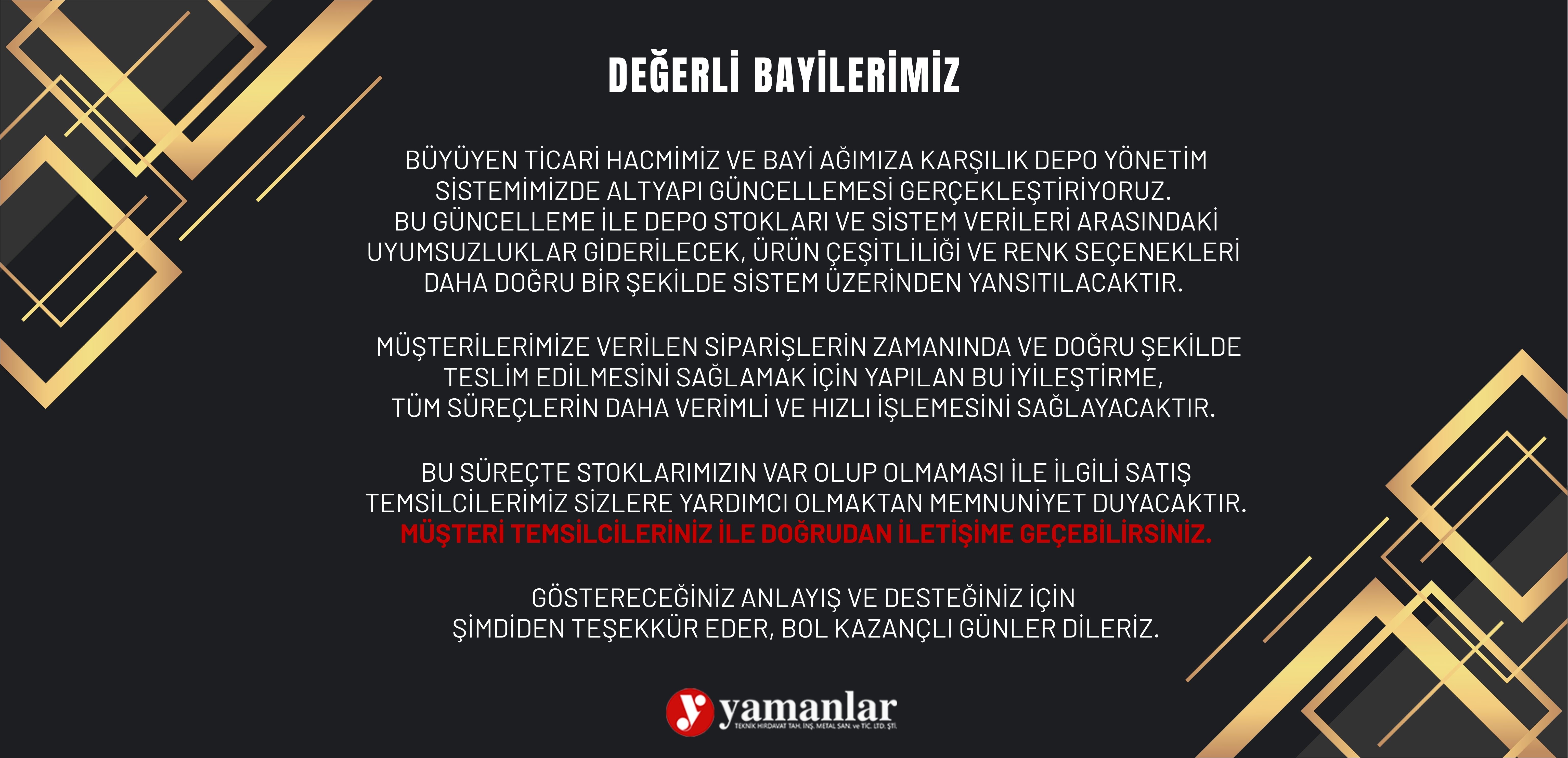 YAMANLAR TEKNİK HIRDAVAT